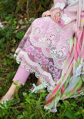 Lawn - Mushq - Solace 26 - Ombre Chikankari - MUNSS#204 - Petal Pull