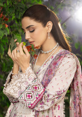 Lawn - Elaf Premium - Chikankari Prints 26 - ERC-5A - MEHR