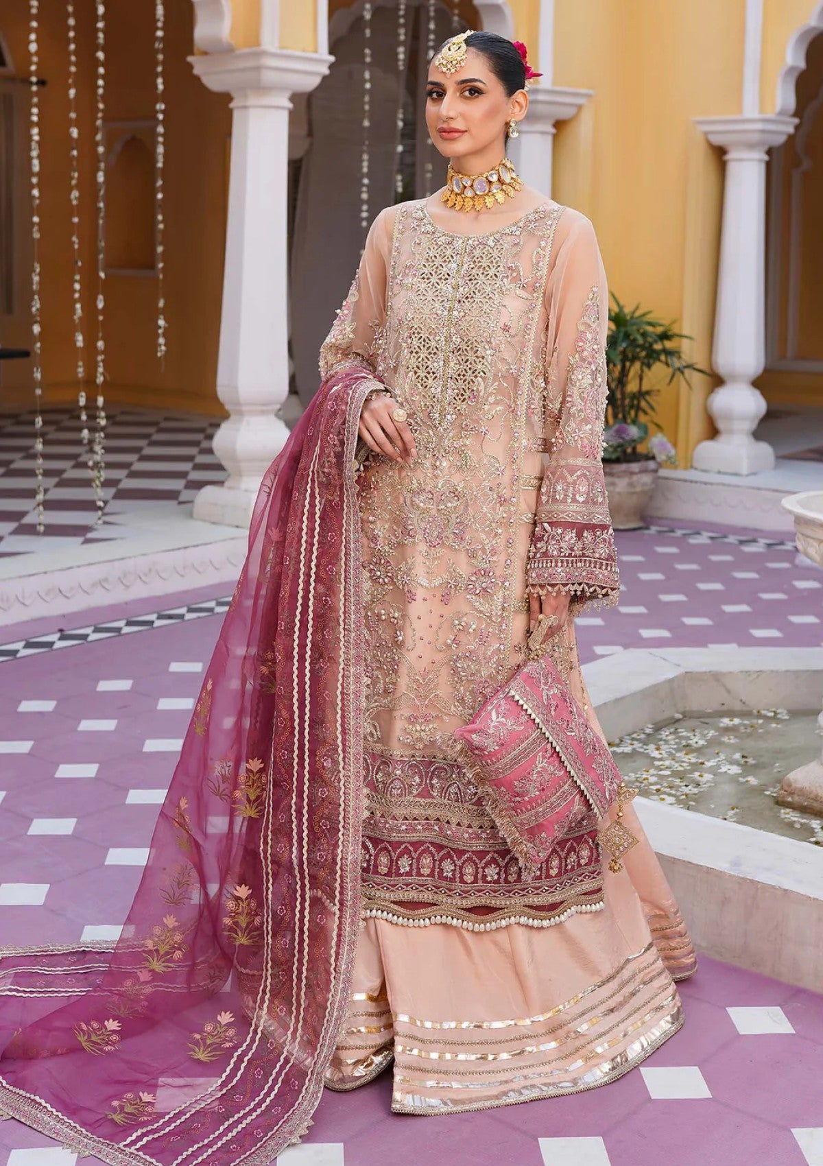 Wedding Collection - Mehak Yaqoob - Luxury Formals - ML24#06 - Cherry blossom