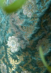 Formals - Fancy Closet - 2 pcs Suit - Satin Silk Jamawar D#06 D Zink