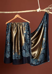 Pashmina Zari Jamawar Shawl D - 45 - N Blue