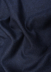 Drago Rugby Flannel Super 130's Wool Fabric - N Blue