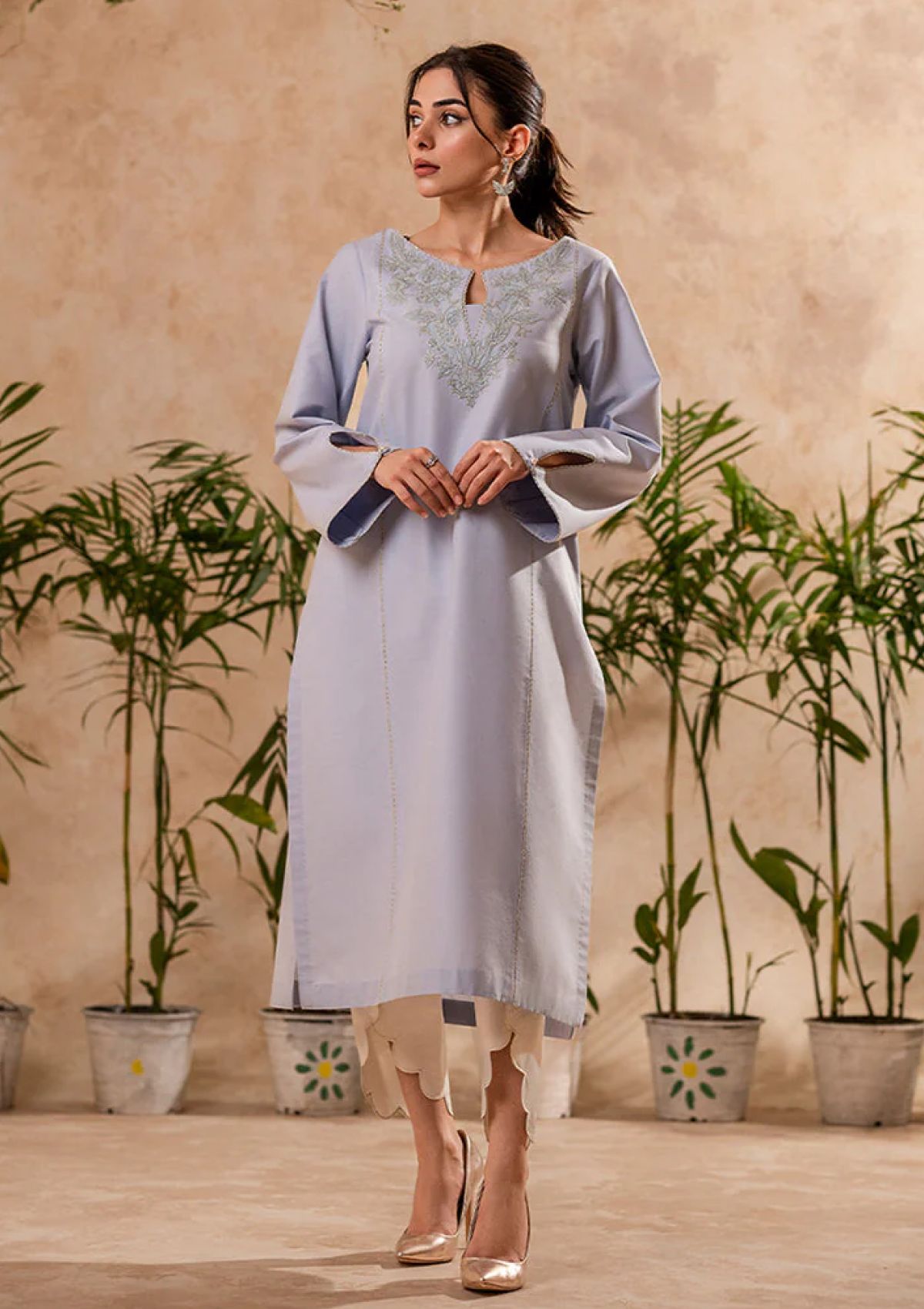 Pret Collection - Fozia Khalid - Basics - Lilac Hint Tunic