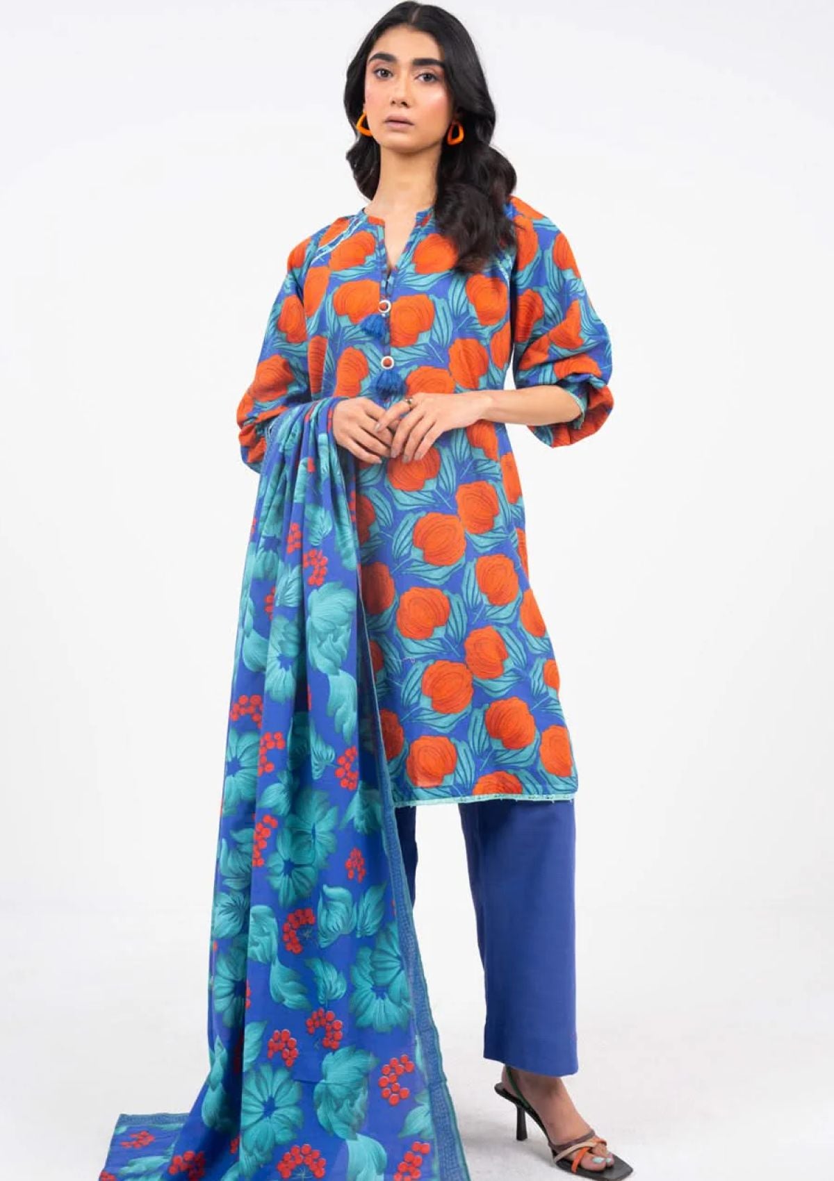 Winter Collection - Al Karam - Unstitched 24 - FW-24-24-BLUE