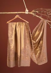 Pashmina Zari Jamawar Shawl D - 06 - Skin