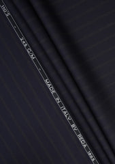Reda Contemporary Classic Super 110's Wool Fabric - Blue