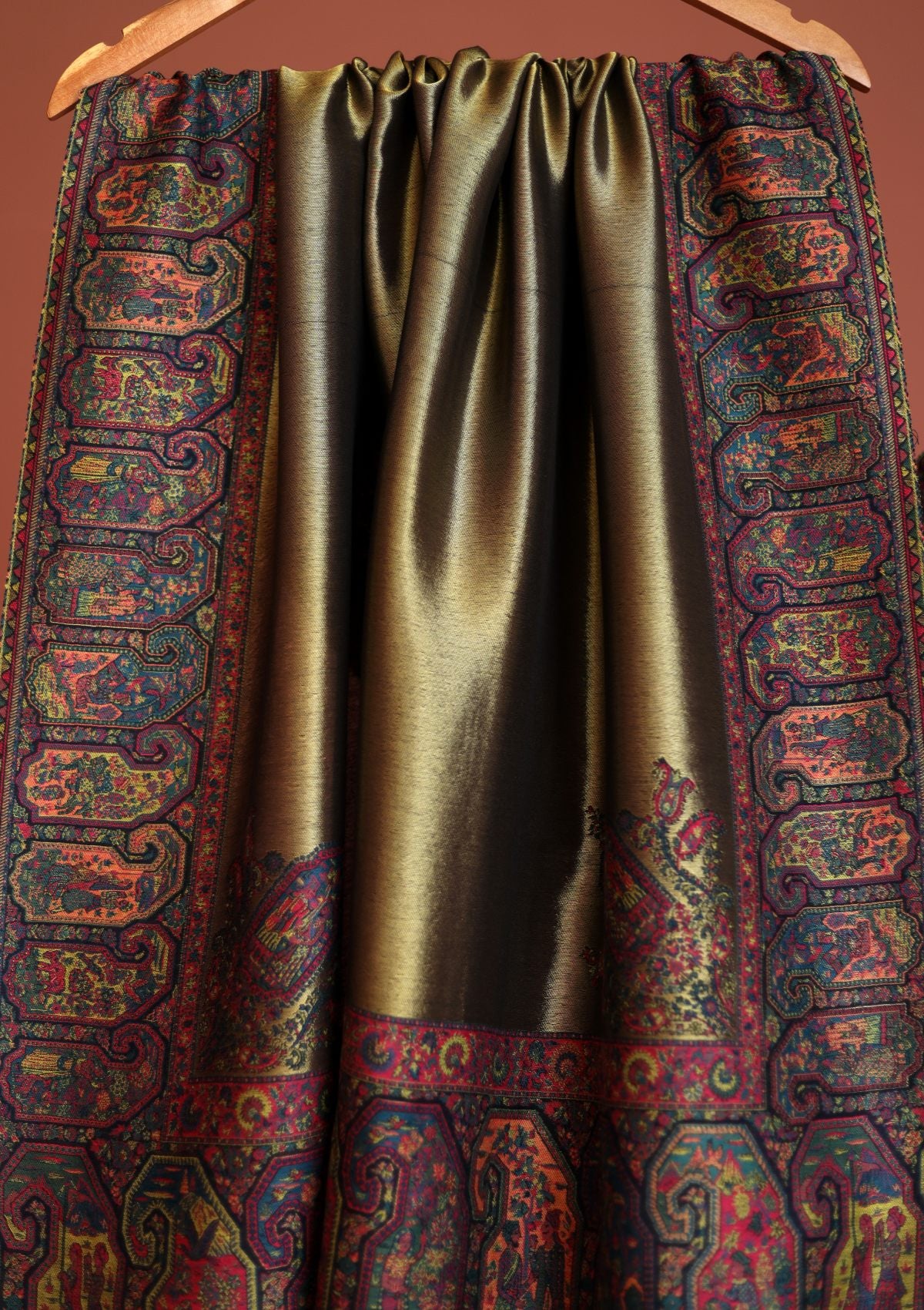 Pashmina Zari Jamawar Shawl D - 14