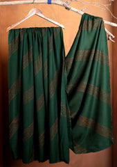 Pashmina Needle Work Shawl D#18 - D Green
