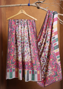 Pashmina Jamawar Shawl D#22 - Off White