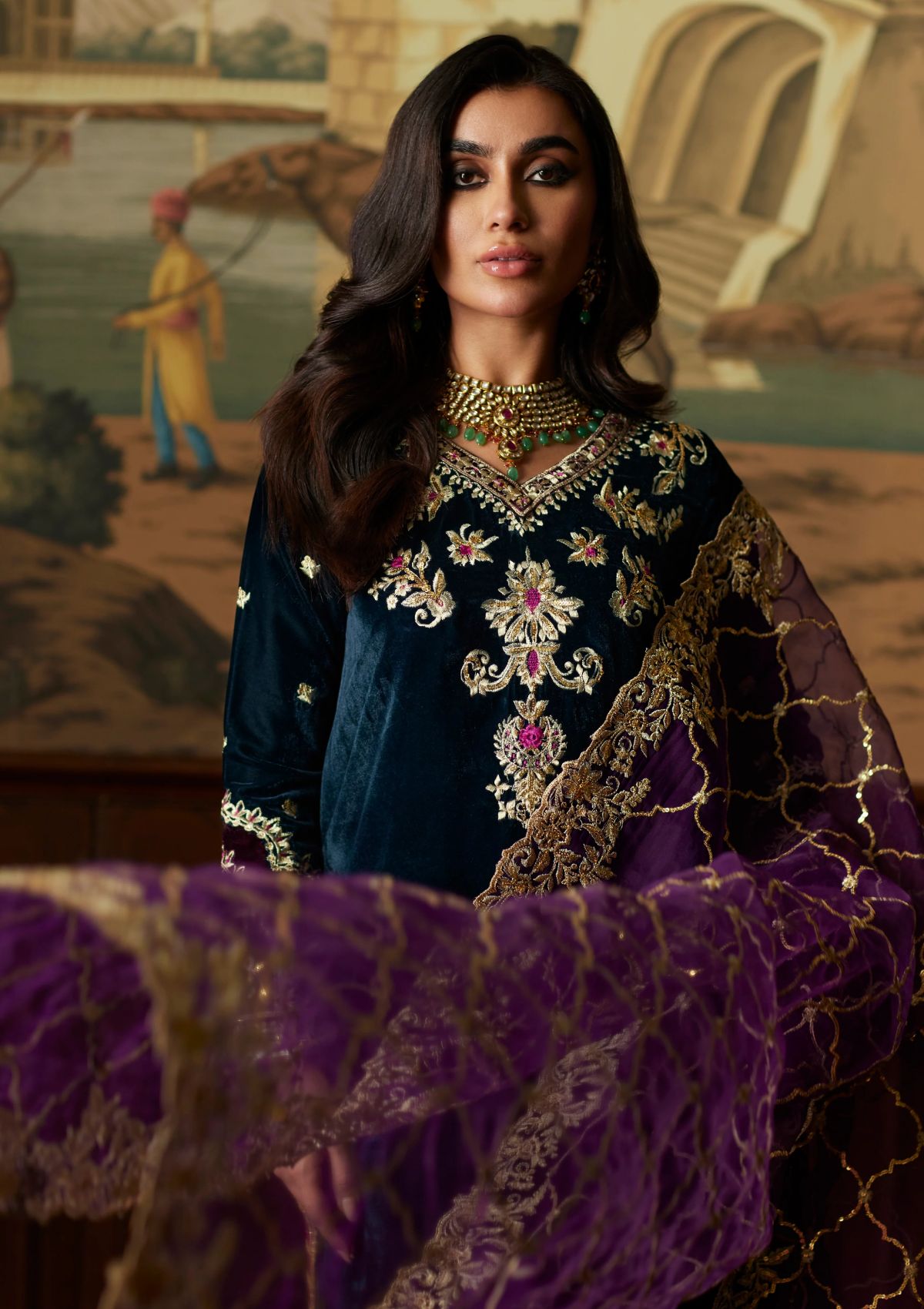 Winter Collection - Mina Hasan - Velvet Luxe - Amani