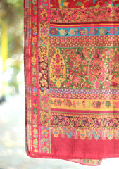 Pashmina Jamawar Shawl D - 36 - Maroon