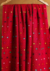 Pashmina Kashmiri Needle Work Shawl D#04 - Red