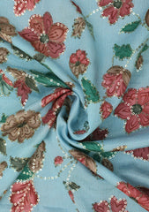 Chiffon Silk With Sequence Work - ASPL#79