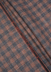Drago Lanificio Biella Wool & Linen Fabric - C Brown