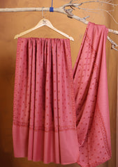 Pashmina Kashmiri Border Shawl D#178 - T Pink
