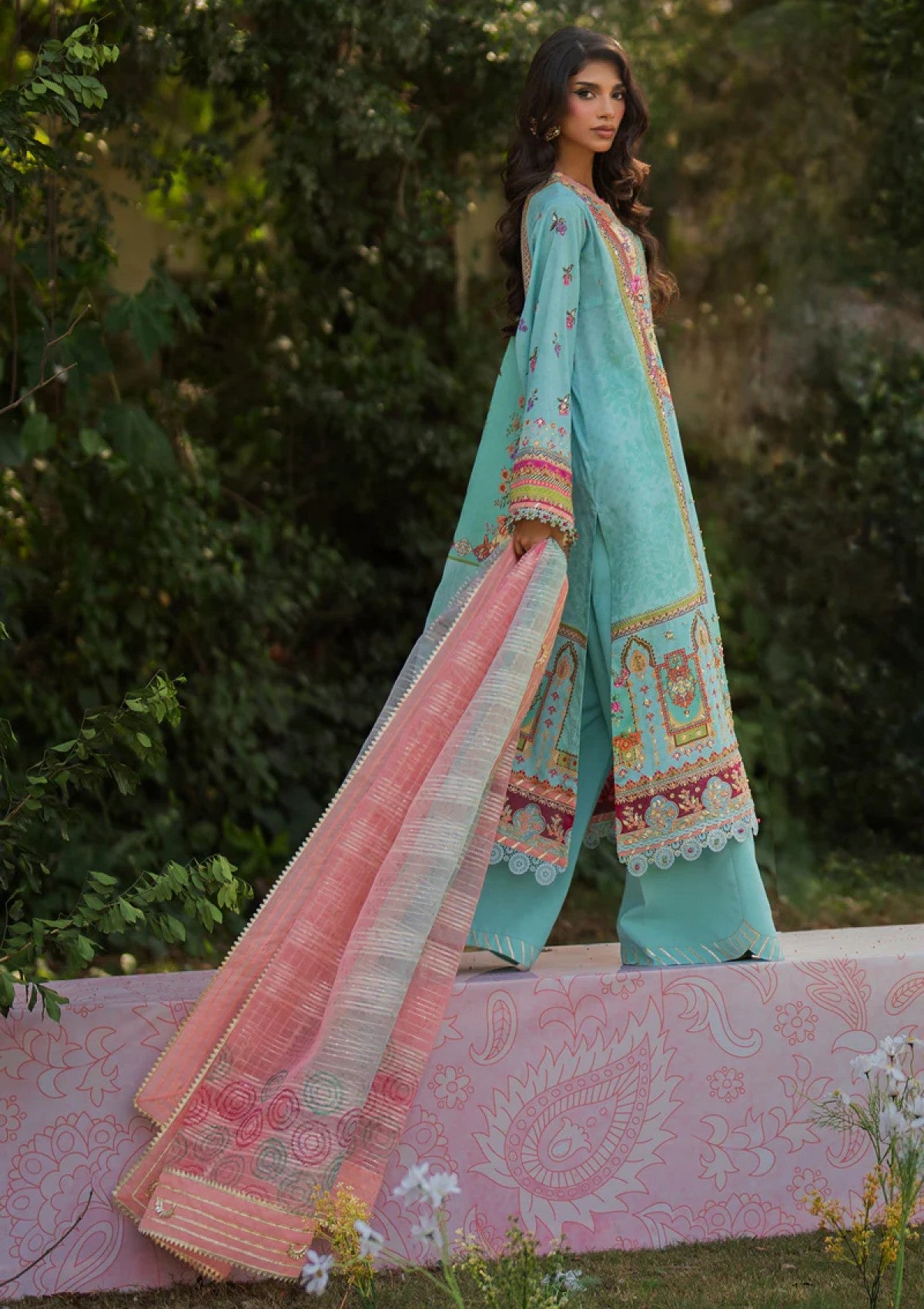 Winter Collection - Qalamkar - Luxe Silk 24 - UA-06 SARA