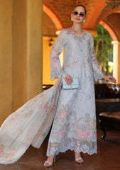 Lawn - Noor by Saadia Asad - Eid Schiffli Laserkari 26 - D#10B - Roselle