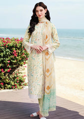 Lawn - Farasha - Aurea - Eid Summer 25 - Lush Cream