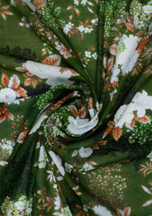 Digital Printed Lawn Fabric - D#10412