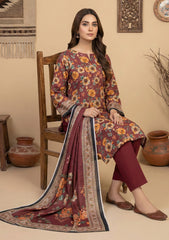 Winter - Rubaaiyat - D Prints - Marina 26 - Wool Shawl - RPM#11 - Maroon