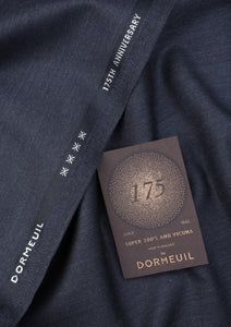 Dormeuil 175th Anniversary Super 200's Vicuna Wool Fabric - Charcoal