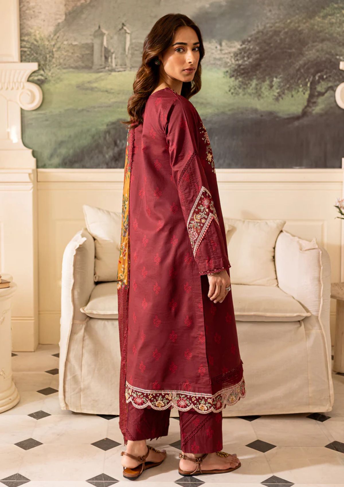 Lawn Collection - Farasha - Seraya - FS24#03 - AMY