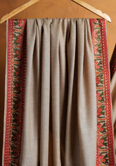 Pashmina Embroidered Border Shawl D#202 - Skin