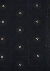 Swiss Lawn Emb Shawl D - 22 - Black