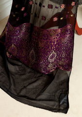 Formals - Fancy Closet - 2 pcs Suit - Chiffon Jamawar D#55 Purple