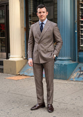 Loro Piana Super 150's Wool Fabric - G Brown