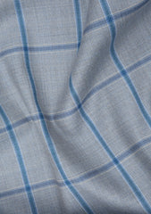 Scabal Mosaic Super 130's Wool Fabric - L Grey