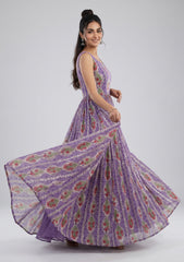 Chiffon Silk With Sequence Work - ASPL#77