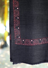 Needle Work Wool Shawl D - 47 - D N Blue