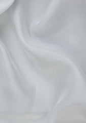 Formals - Fancy Closet - Pure Shamoz Silk 80 Gram - Unstitched Fabric - White