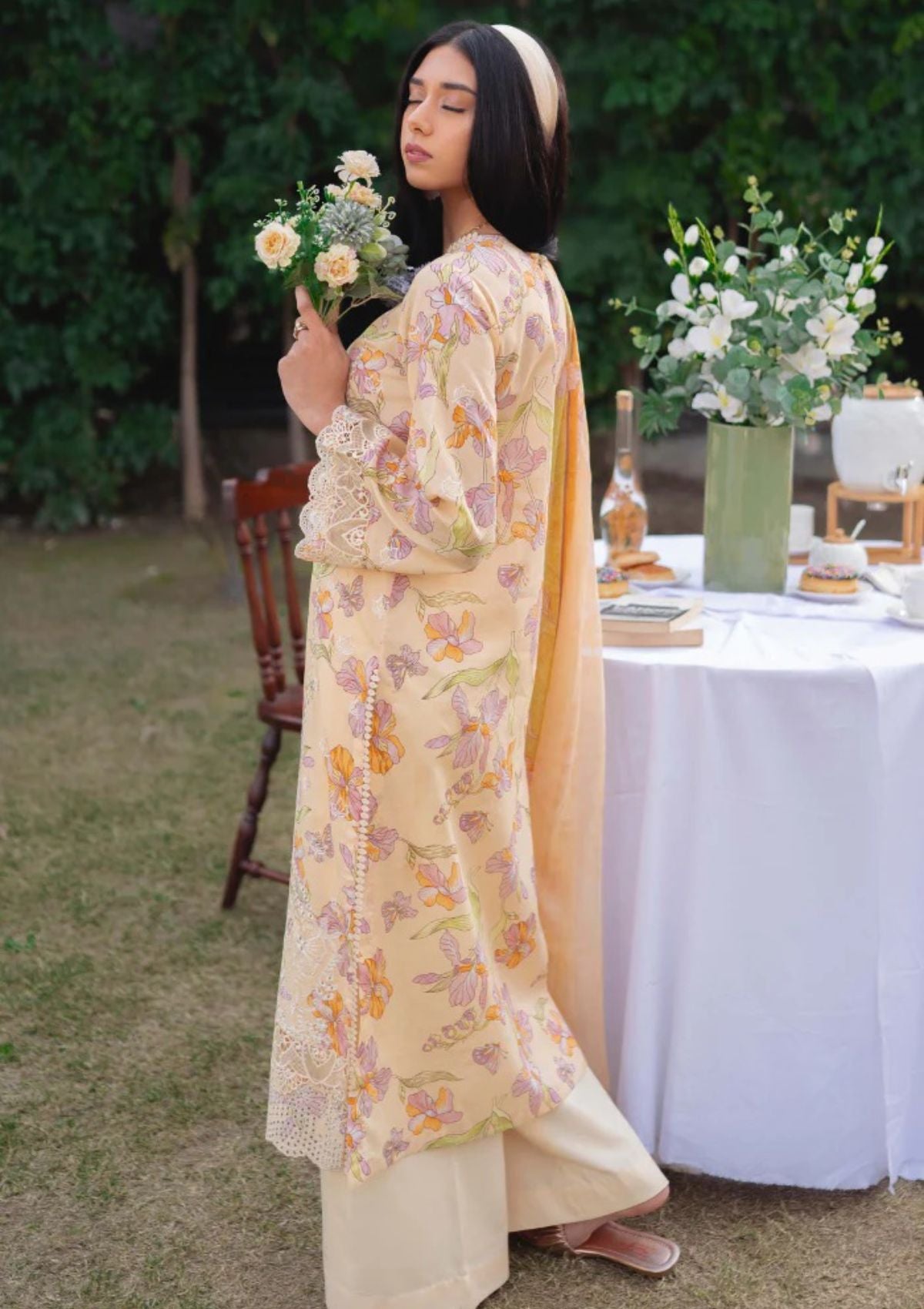 Lawn Collection - Humdum - Gardenia - HG24#02