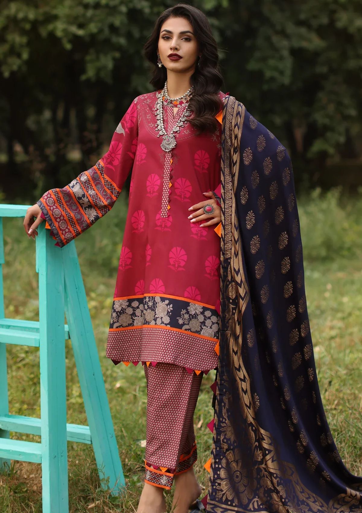 Winter Collection - Charizma - Signature Printed Linen Jacquard - SPW4 - 02