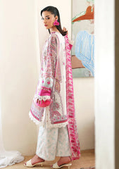 Lawn - Roheenaz - Eclat Garden - Printed 26 - RUNSS#510 - Coral Hibiscus