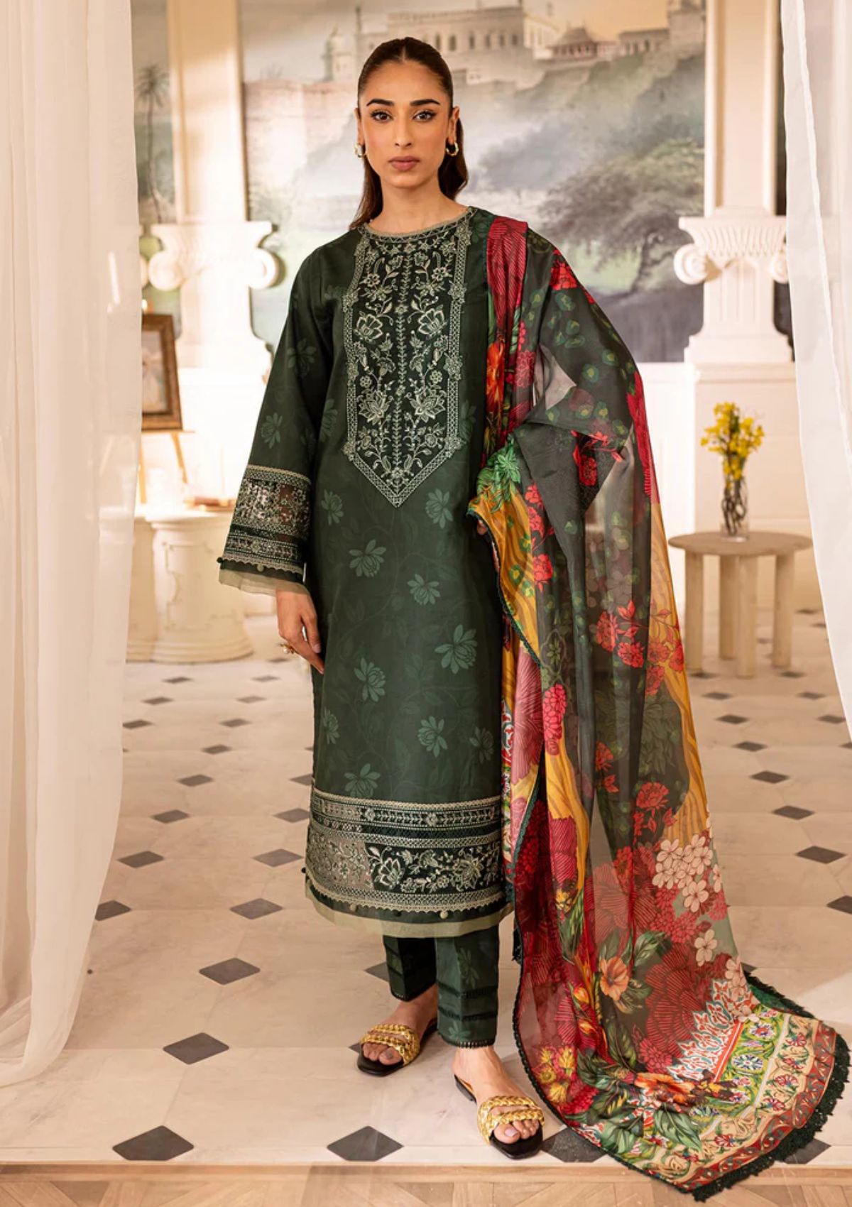 Lawn Collection - Farasha - Seraya - FS24#06 - JADE