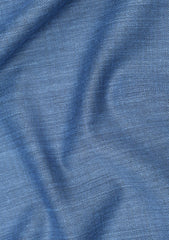 Scabal Pulse SuperFine Natural Stretch Merino Wool Fabric - M Blue