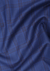 Scabal Torinado Superfine Suiting Pure Wool Fabric - R Blue