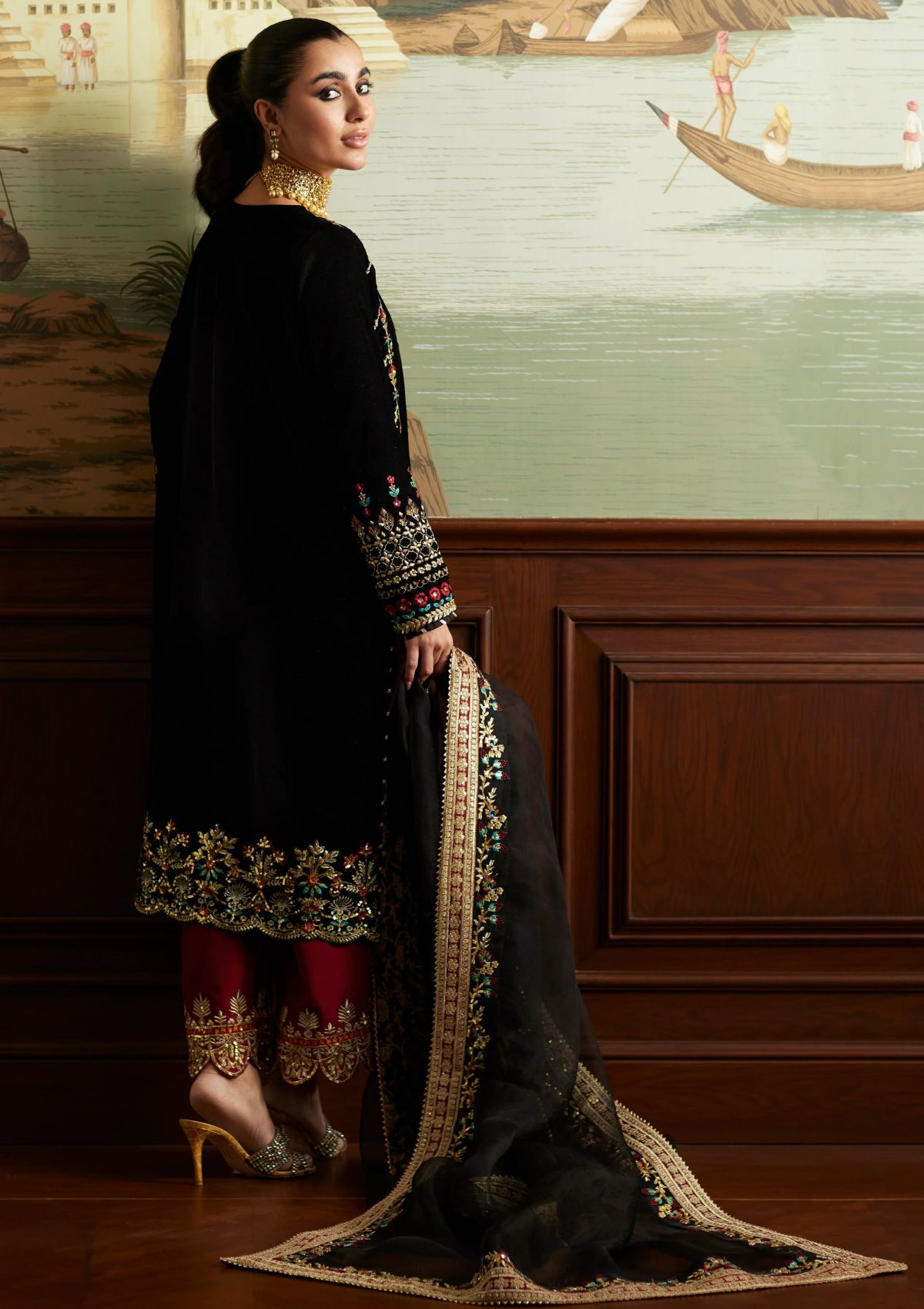 Winter Collection - Mina Hasan - Velvet Luxe - Jahan