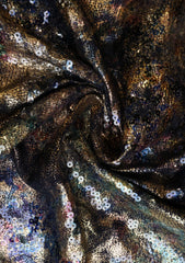 Italian 3D Scecoin Printed Silk - ASPL#143