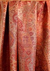 Pashmina Zari Jamawar Shawl D#215 - Rust