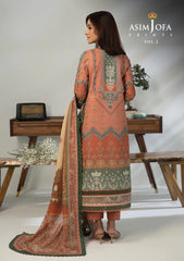 Lawn Collection - Asim Jofa - Basic - Print - 3 Pcs - AJBP#39