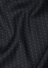 Scabal Super 150's 24 Carat Gold & Wool Fabric - Black