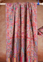 Pashmina Kalamkar Ari Work Scarf D#01 - Multi