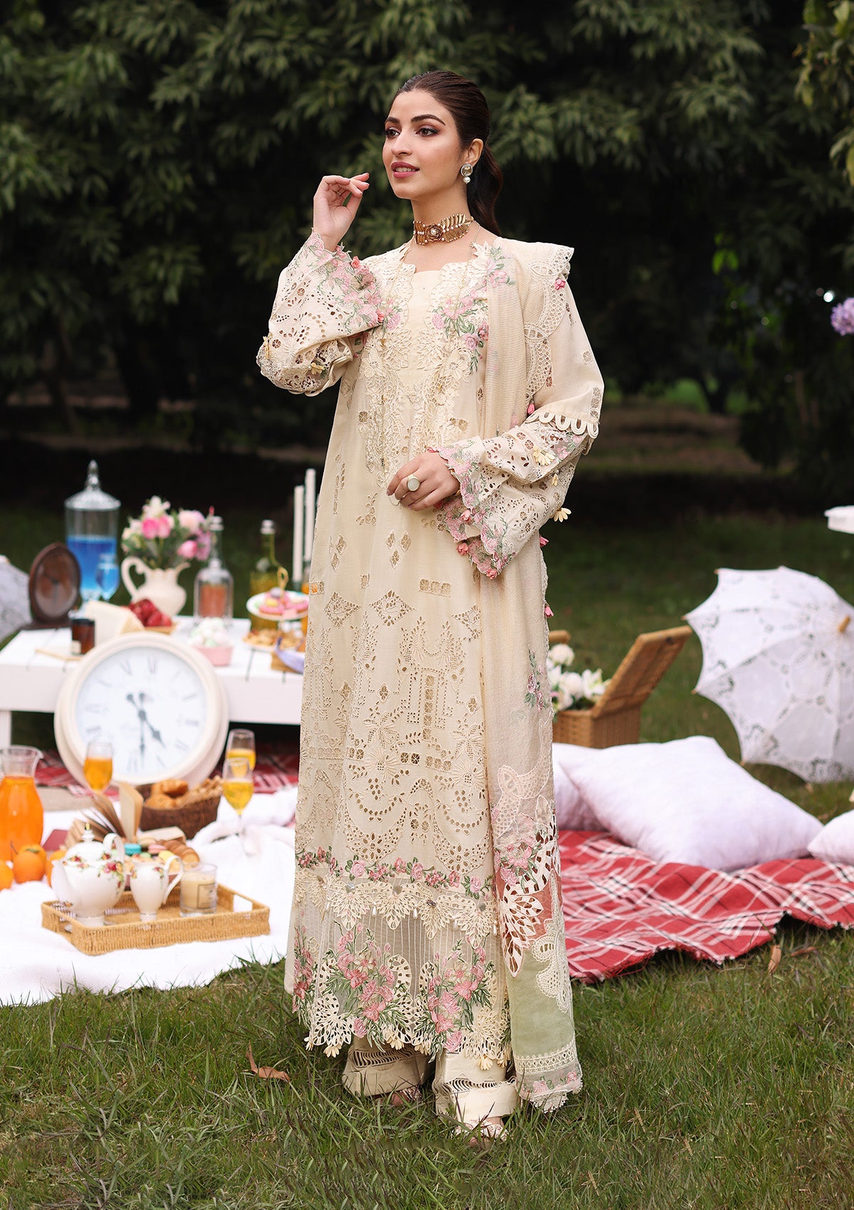 Lawn Collection - Kahf - Festive - KFL24#07 - Shireen