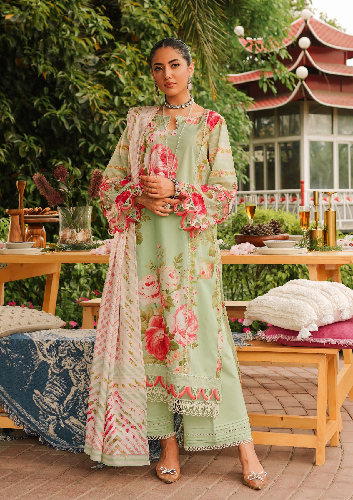 Lawn Collection - Elaf Premium - Printed - EEP#05A - Mint To Be