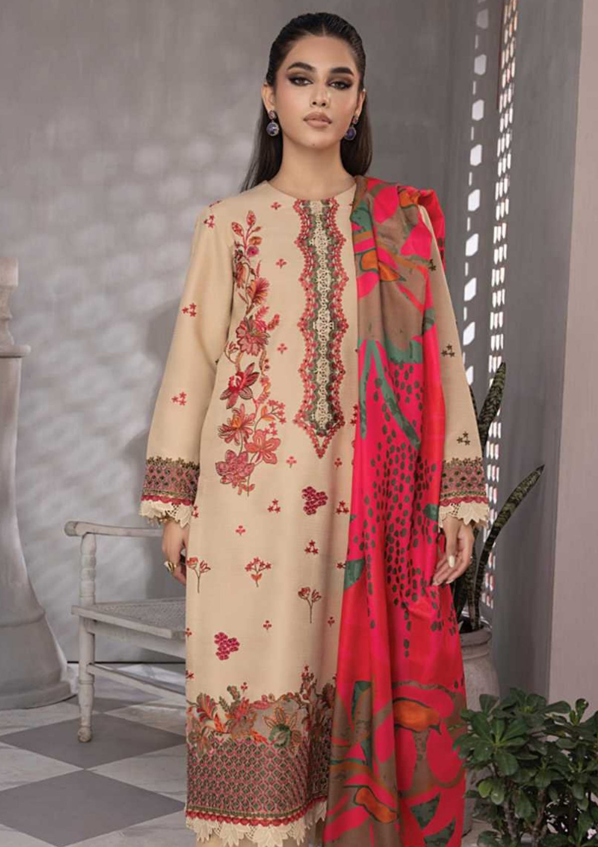 Winter Collection - Rang Rasiya - Florence - Linen shawl - DN#02
