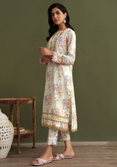 Pret Collection - Zarif - Prints - Cotton Silk - ZPR#02 - WHITE FLORA